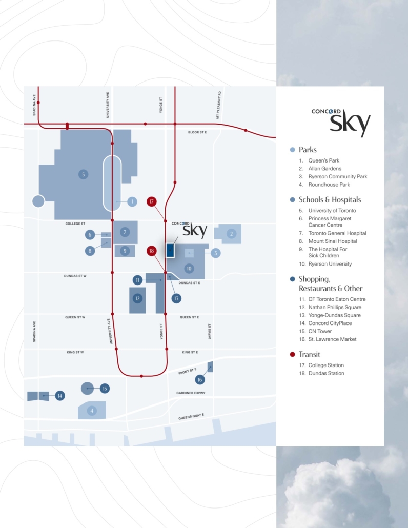 Concord Sky Condos  - map