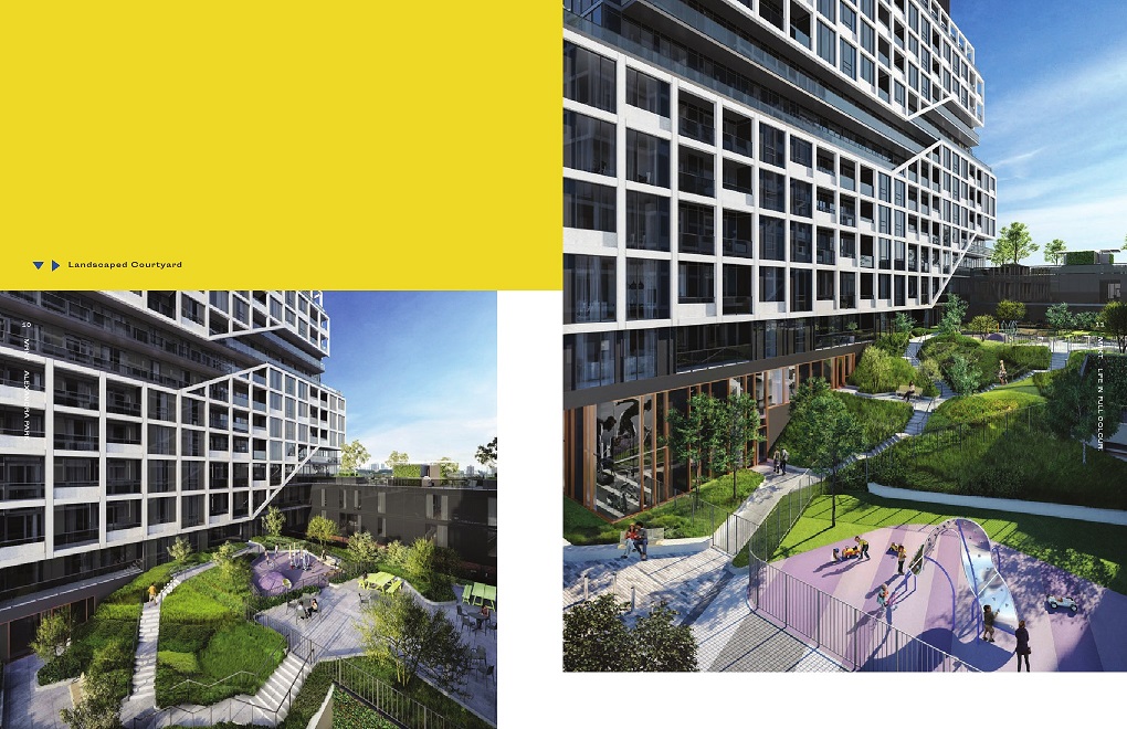 MRKT ALEXANDRA PARK CONDOS  - landscaped-courtyard