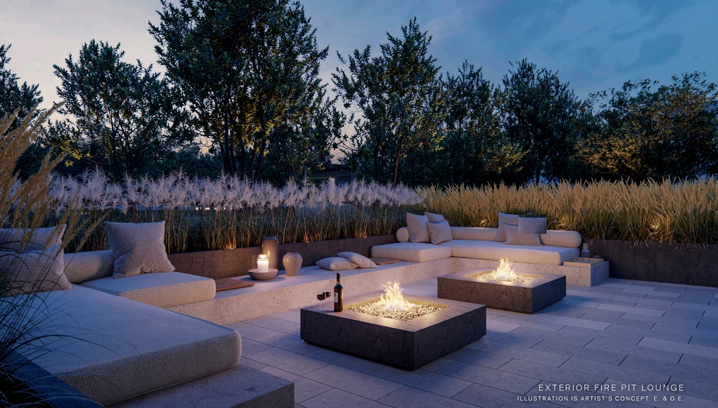 EXTERIOR FIRE PIT LOUNGE