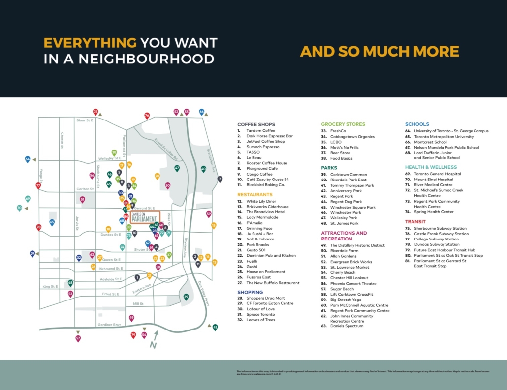 DANIELS ON PARLIAMENT CONDOS -map2