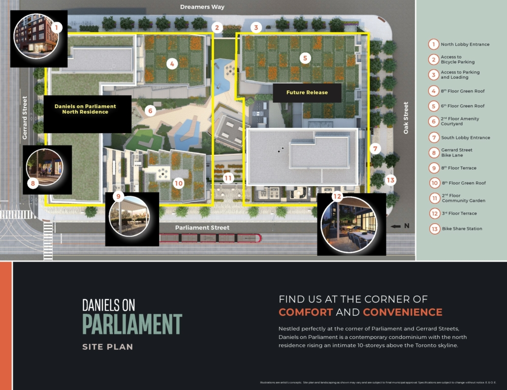 DANIELS ON PARLIAMENT CONDOS - site-plan