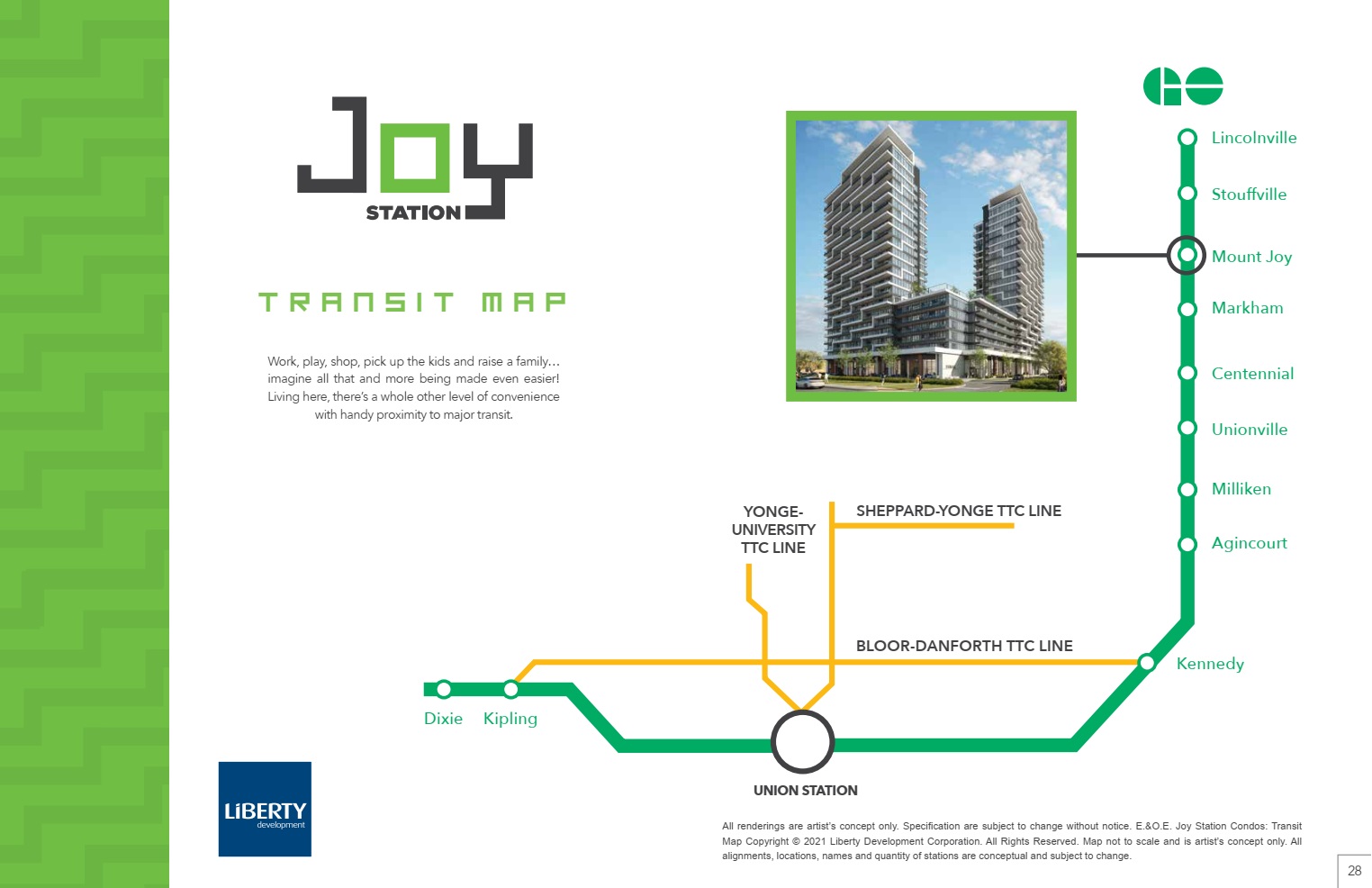 Joy Station Condos - Transit-Map