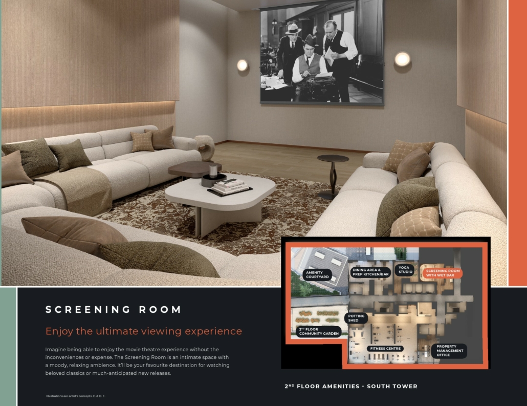 DANIELS ON PARLIAMENT CONDOS - screening-room