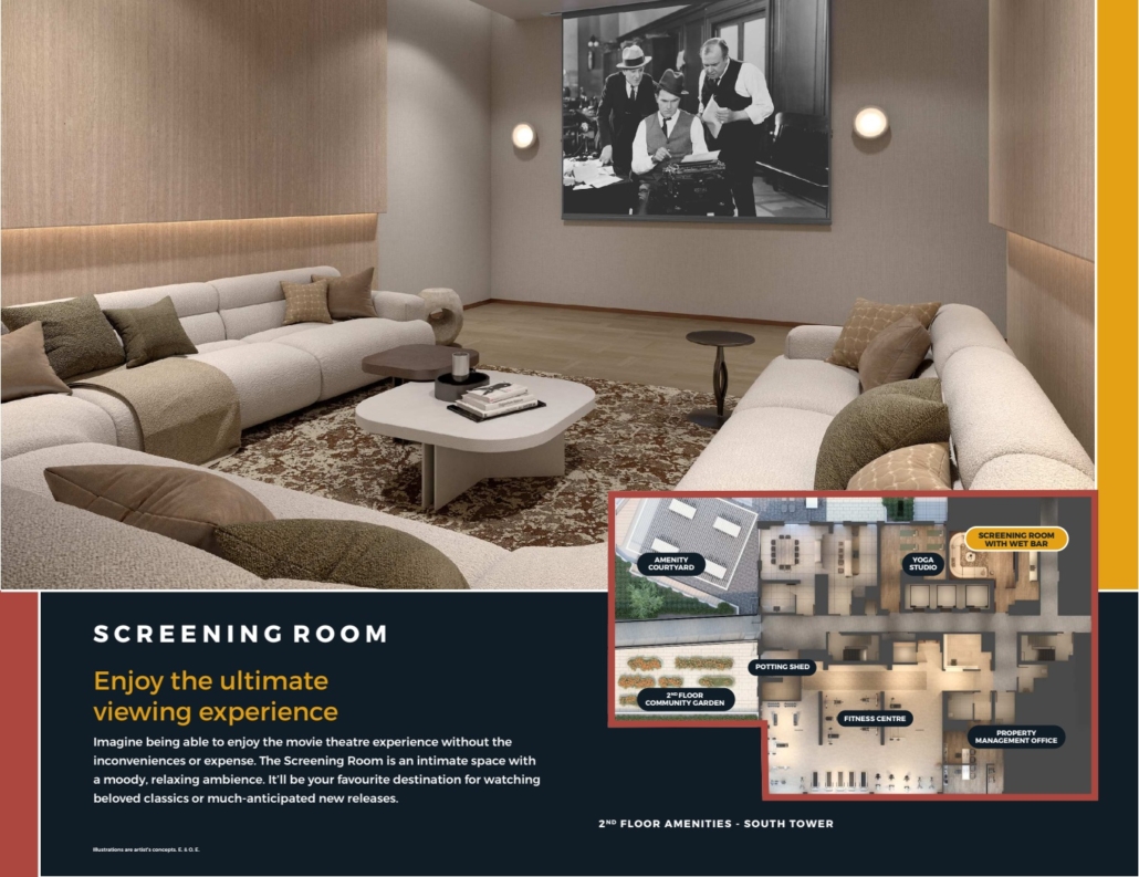 DANIELS ON PARLIAMENT CONDOS - screening-room