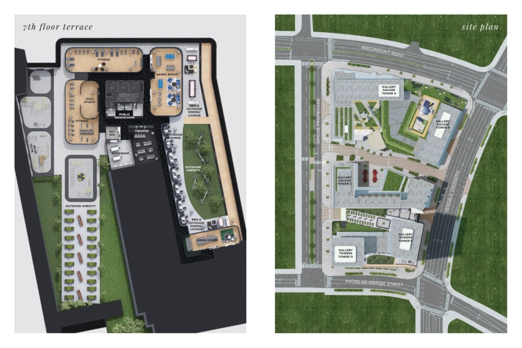 GALLERY TOWERS - site-plan
