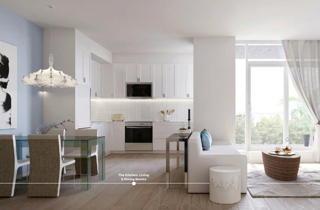 The Branch Condos - kitchen,Living,Dining-room