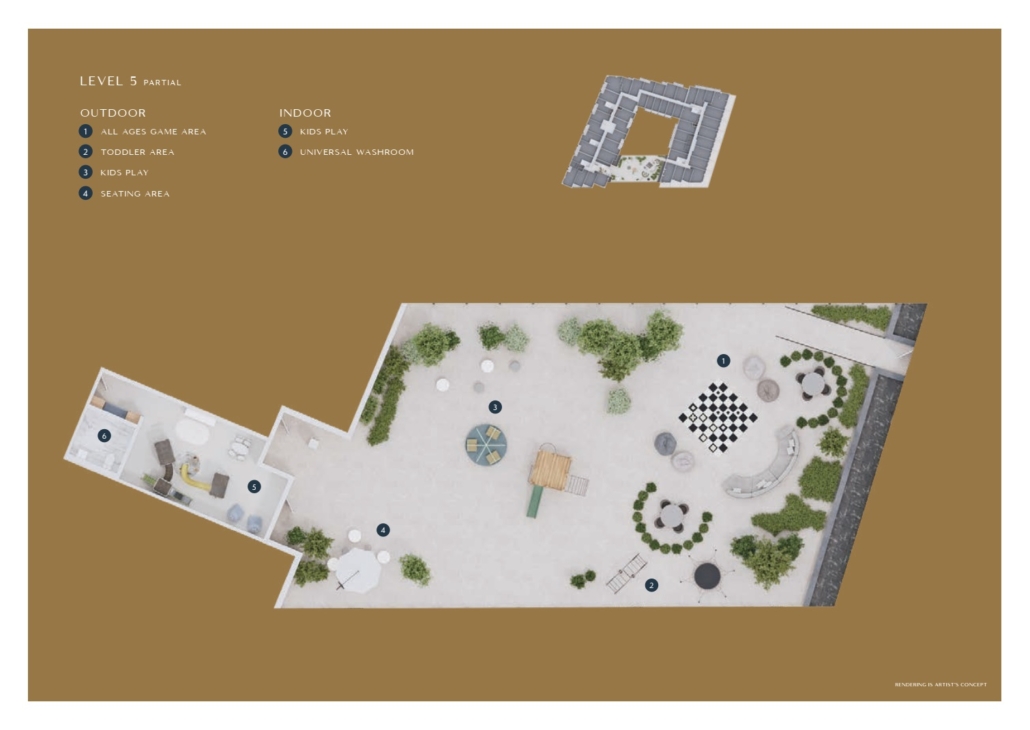 Yonge City Square Condos - site-plan-level-5-partial