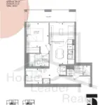 M5 Condos | 1B+F-590 | 590 Sq.Ft. | 1.5B 8 M5 Condos | 1B+F-590 | 590 Sq.Ft. | 1.5B M5-Condos-1BF-590-floorplan