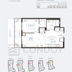 Anthem at The Metalworks Condos | 1K | 665 SQF | 1B 1 Anthem at The Metalworks Condos | 1K | 665 SQF | 1B Anthem at The Metalworks Condos Floor Plan 1K