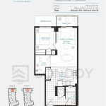 Anthem at The Metalworks Condos | 1L+D | 778 SQF | 1.5B 2 Anthem at The Metalworks Condos | 1L+D | 778 SQF | 1.5B Anthem at The Metalworks Condos Floor Plan 1L+D