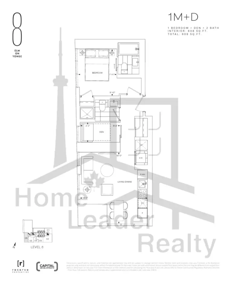 8-Elm-Street-Condos-Model-1M+D-floorplan