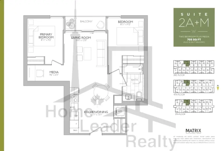 Westgate-on-Main-Condos-Model-2A+M-floorplan