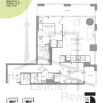 M5 Condos | 2B-746 | 746 Sq.Ft. | 2B 15 M5 Condos | 2B-746 | 746 Sq.Ft. | 2B M5-Condos-2B-746-floorplan