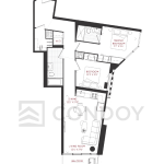 Junction Point Condos 2B_H Model Floor plan