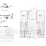 Unit 2H (BF) 11 Unit 2H (BF) The District on Gardiners Condos 2H Floor Plans