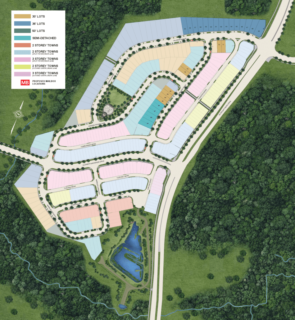 Seaton Townhomes - Site-Plan