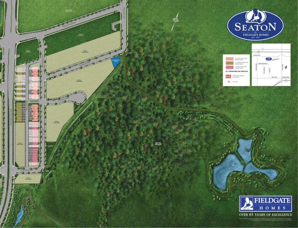 Seaton Townhomes - Site-Plan