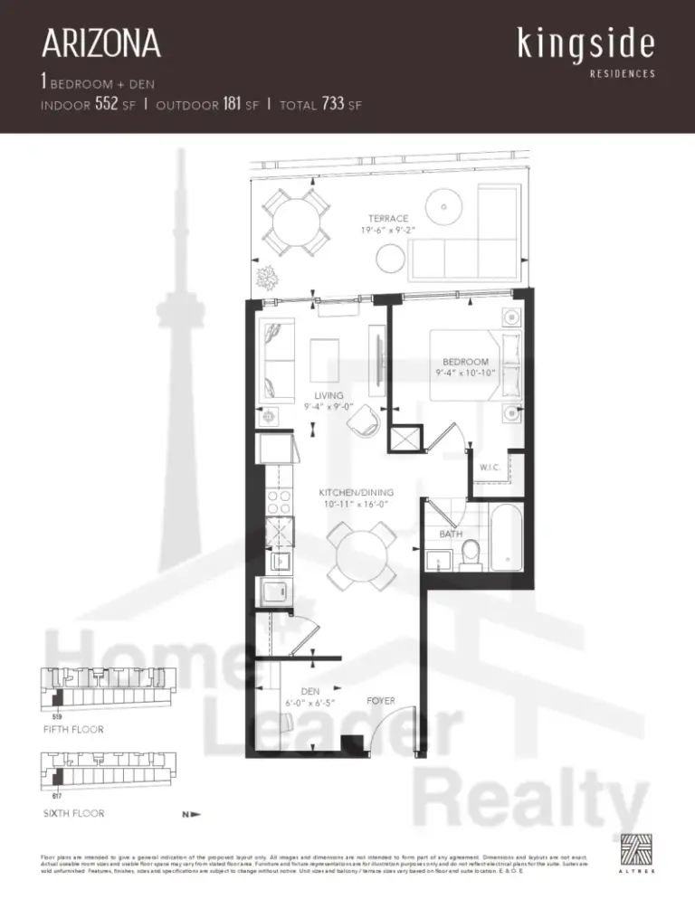 Kingside-Residences-condos-Model-Arizona-floorplan