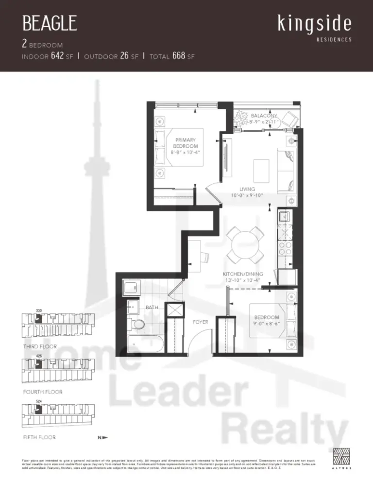 Kingside-Residences-condos-Model-Beagle-floorplan