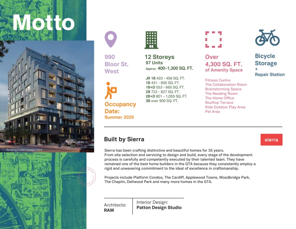 MOTTO CONDOS  - details