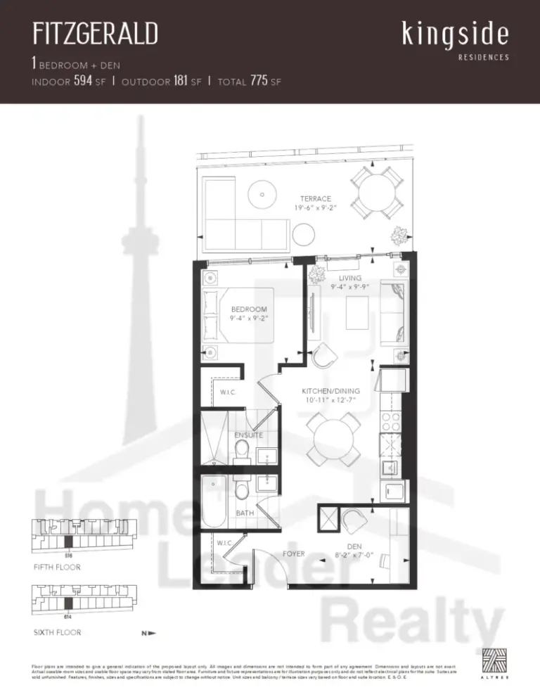 Kingside-Residences-condos-Model-Fitzgerald-floorplan
