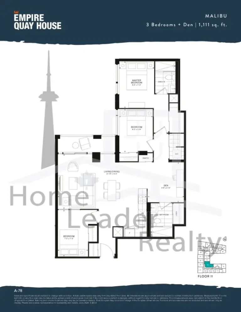 Empire-Quay-House-Condos-Model-Malibu-floorplan