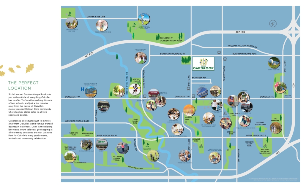 Oakbrook Towns Amenities map