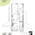 M5 Condos | P-2B+D-806 | 806 Sq.Ft. | 2.5B 16 M5 Condos | P-2B+D-806 | 806 Sq.Ft. | 2.5B M5-Condos-P-2BD-806-floorplan