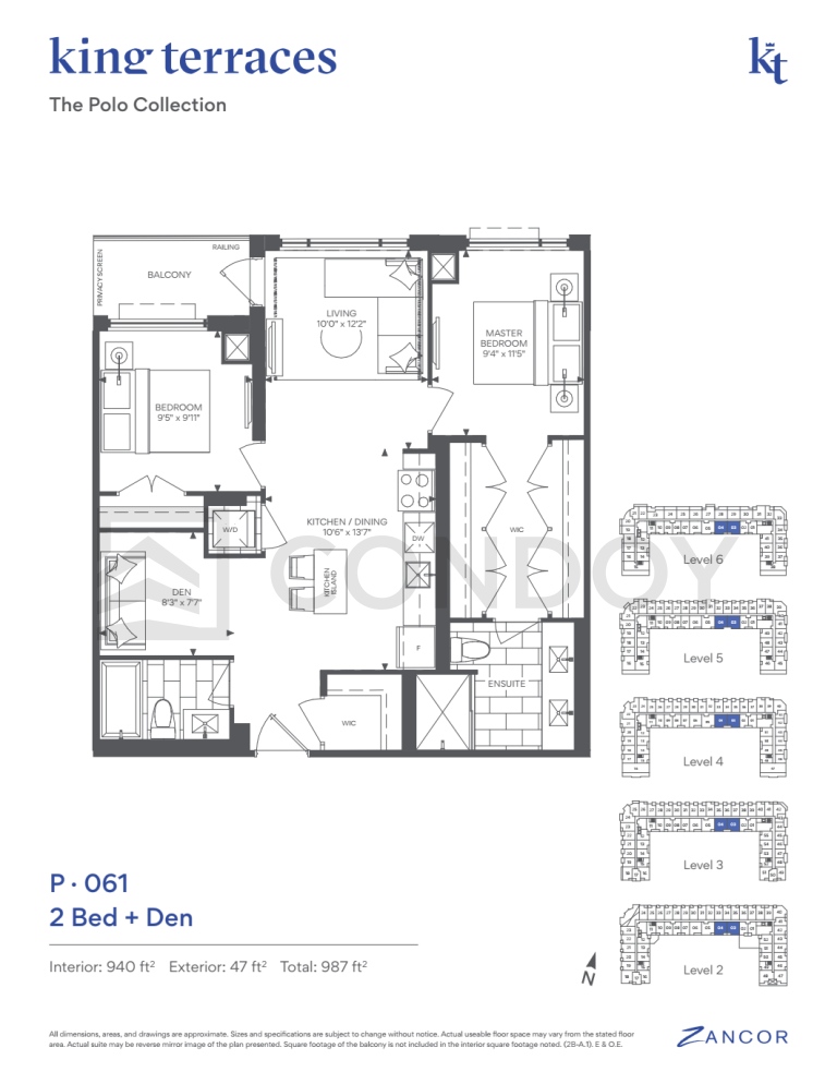 King Terraces Condos P.061 Floorplan