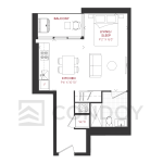 S_B Studio 1 S_B Studio Junction Point Condos S_B Model Floor plan