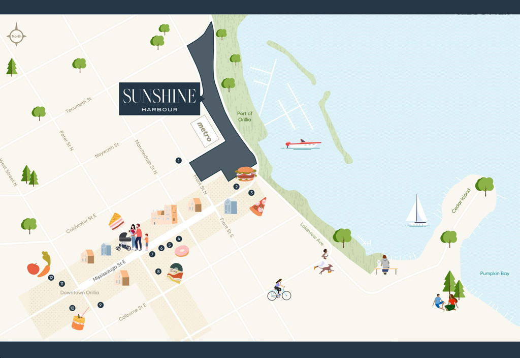 Sunshine Harbour Towns - Map-of-Surrounding-Lifestyle-Amenities