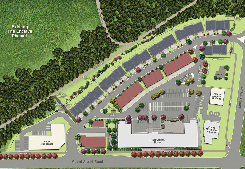 The Enclave at Sharon Village Towns - Aerial-View-of-Site-Plan-4