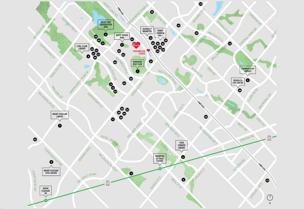 UPtowns at Heartlake Condos - Amenities-Map