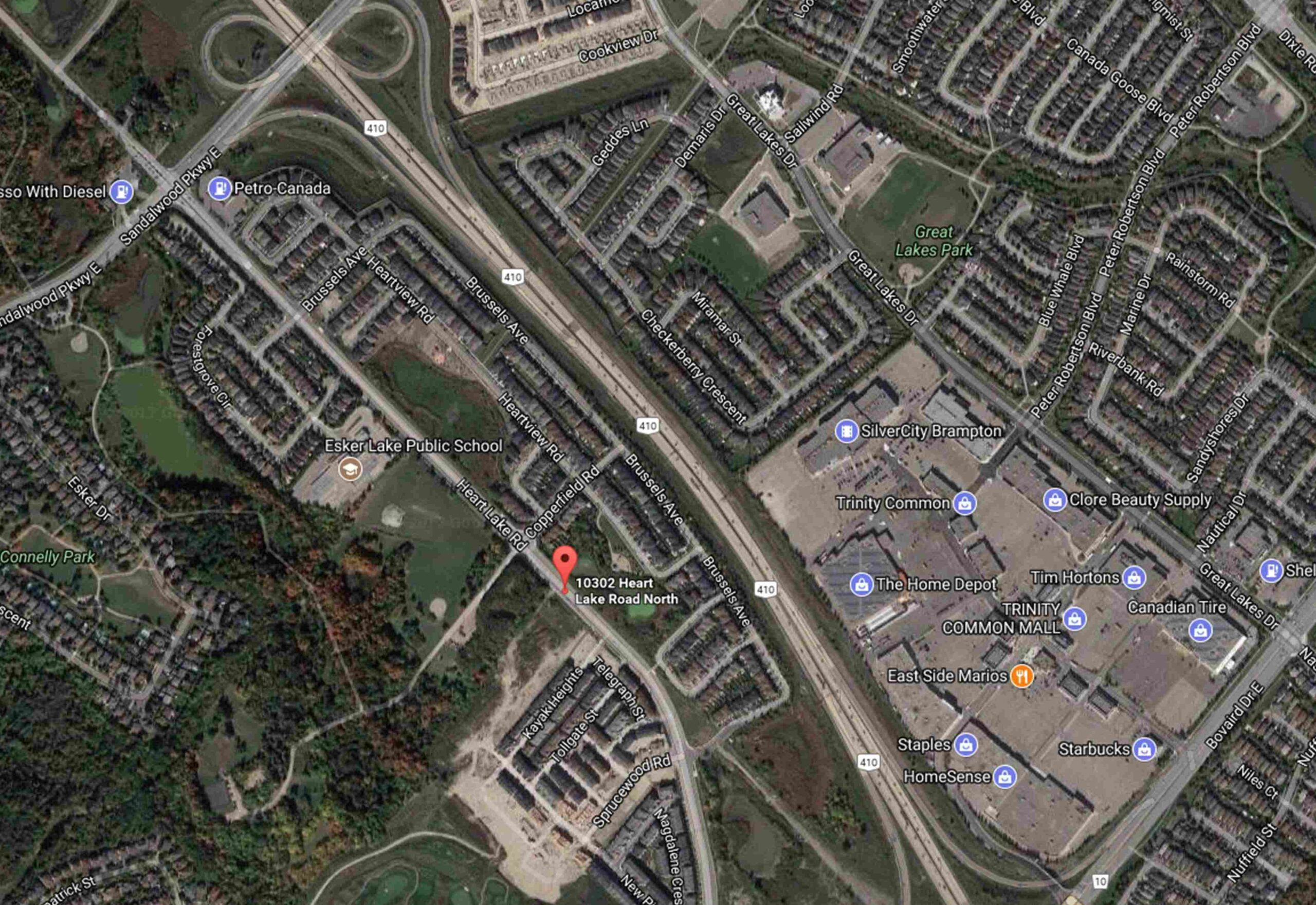 UPtowns at Heartlake Condos - satellite