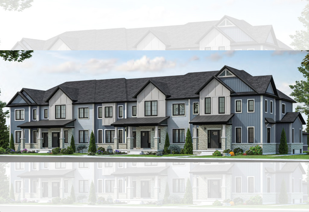 West Brant Heights Towns - Exterior-View-of-Units-Elevation-A-2