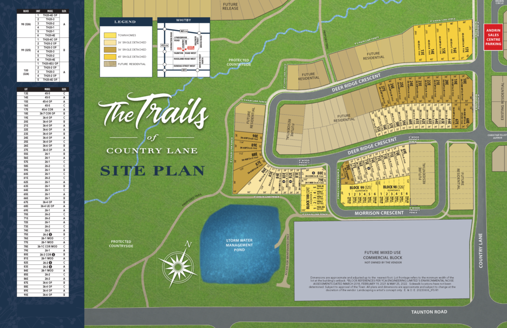 The Trails of Country Lane siteplan