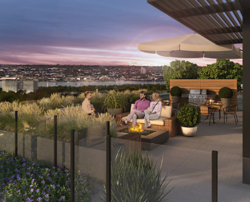 No. 35 Plains Road Condos Rooftop Terrace