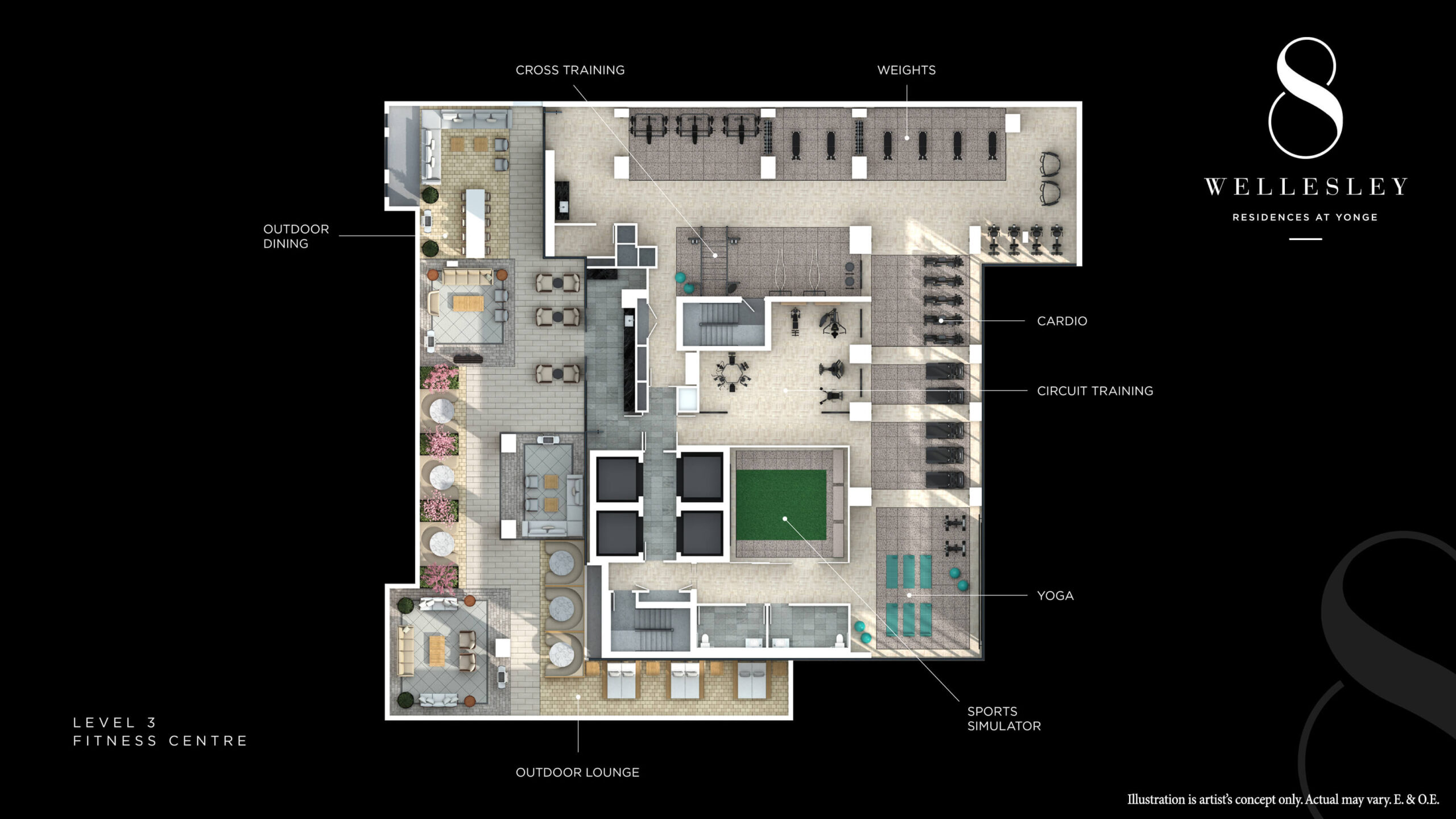 8 Wellesley - Level 3 Plan (Fitness Centre)