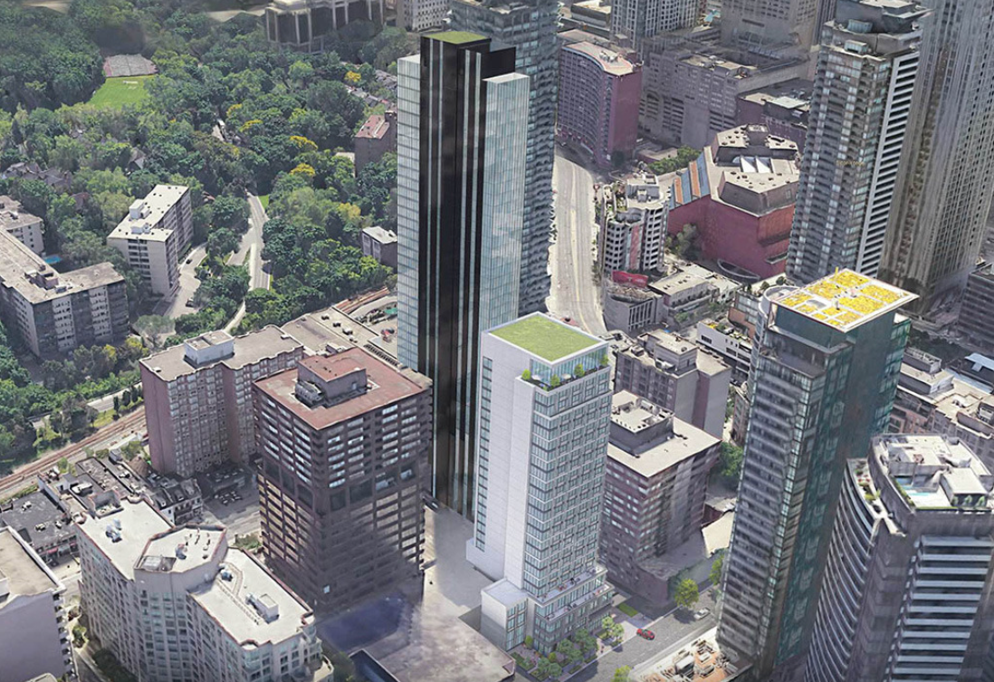 906 Yonge Street Condos Aerial View of Tower