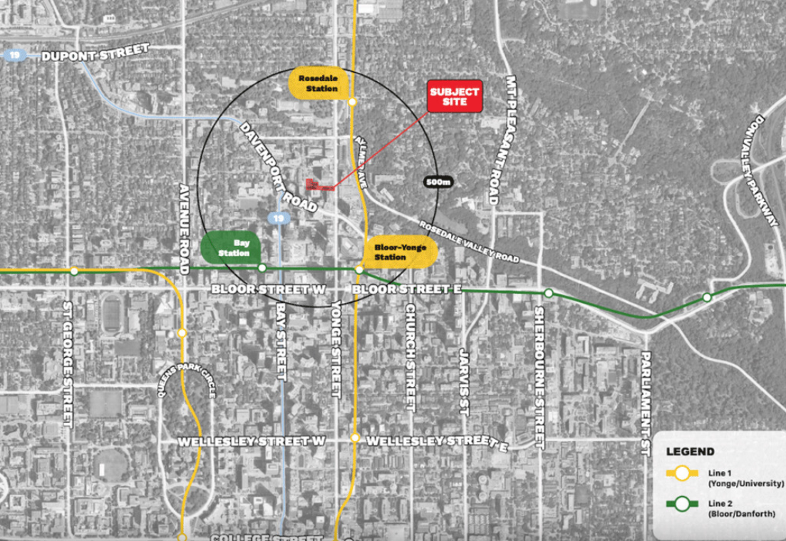 906 Yonge Street Condos Map