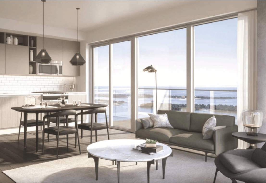 Living Interior, 75 On The Esplanade Condo on Church St & Front St