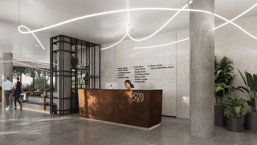 316 Junction Condos - lobby - with- person