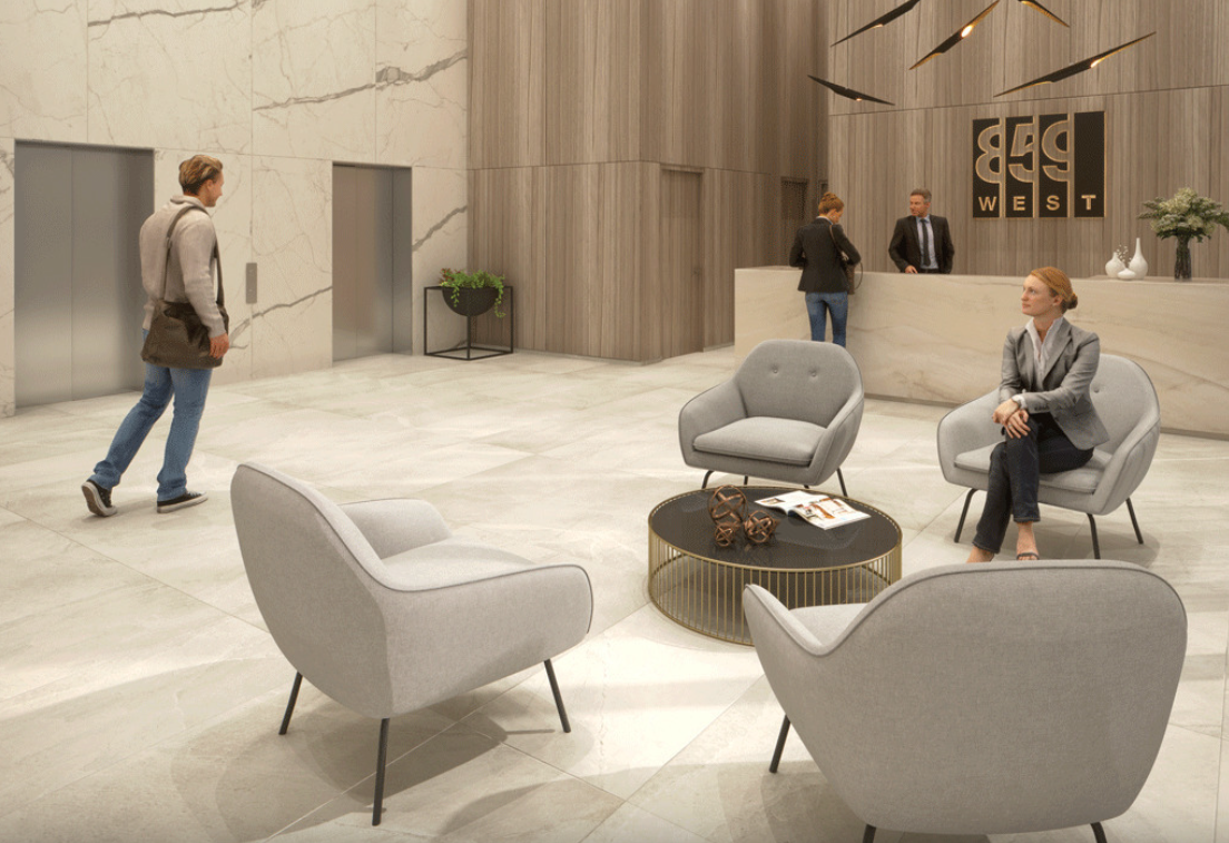 Lobby at 859 West Queensway Condos