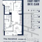 The Hendrick Suite 408 11 The Hendrick Suite 408 Eight-Forty-Condos-The-Hendrick-floorplan