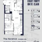 The Hendrick Suite 308 10 The Hendrick Suite 308 Eight-Forty-Condos-The-Hendrick-floorplan