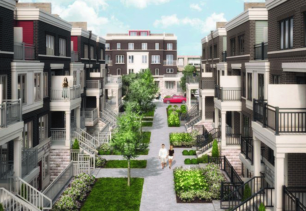 Westshore at Long Branch Towns - Courtyard-View-of-Exteriors