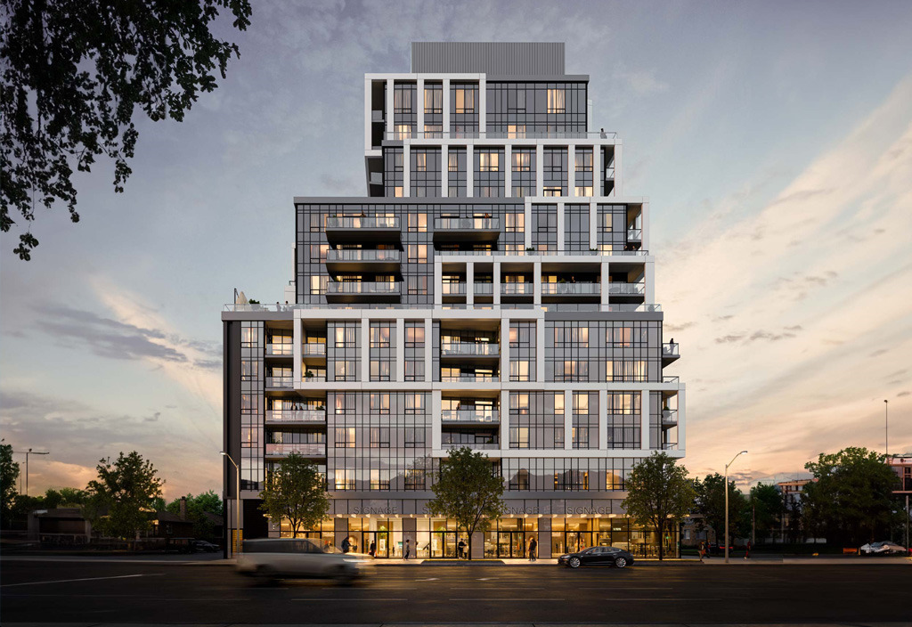 6080 YONGE CONDOS - Exterior-at-dusk