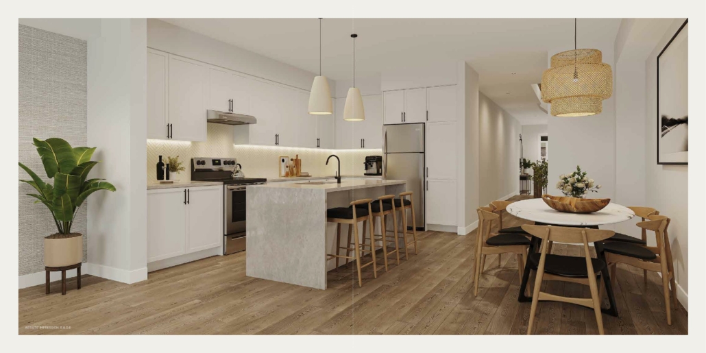 Oakpointe Townhouse - living-kitchen