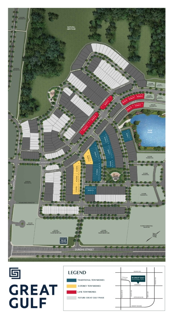 Oakpointe Townhouse - site-plan