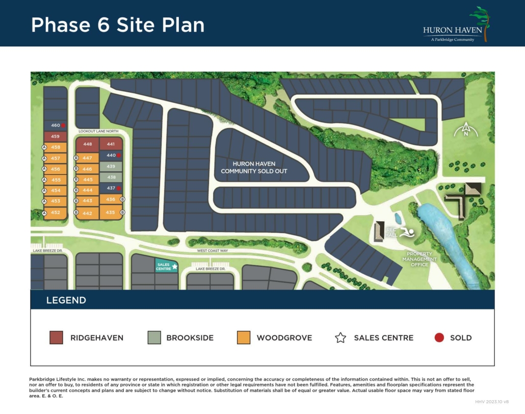 Huron Haven Village Homes - Site-plan